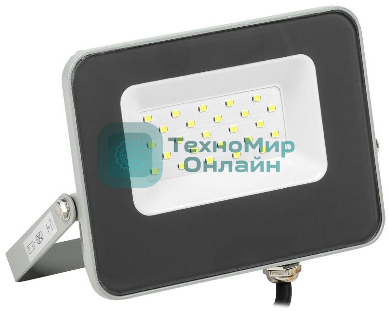 Прожектор IEK LPDO701-20-K03 СДО 07-20 светодиодный серый IP65 6500 K IEK