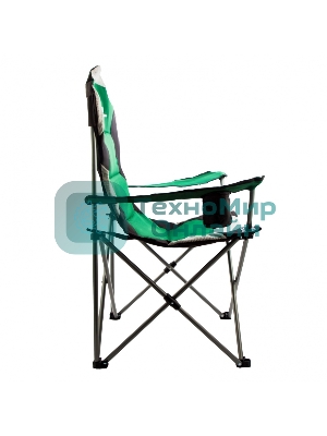 Кресло складное Palisad Camping с подлокотниками и подстаканником 60x60x110/92 см