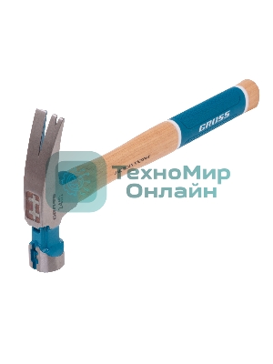 Молоток-гвоздодер Gross AMERICAN HICKORY 680 г, угол 75, магнит, обрезиненная рукоятка