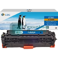 Картридж лазерный G&G GG-CC530A черный (3500 стр.) для HP CLJ CP2020/CP2025/CM2320 MFP, MF8330/8350