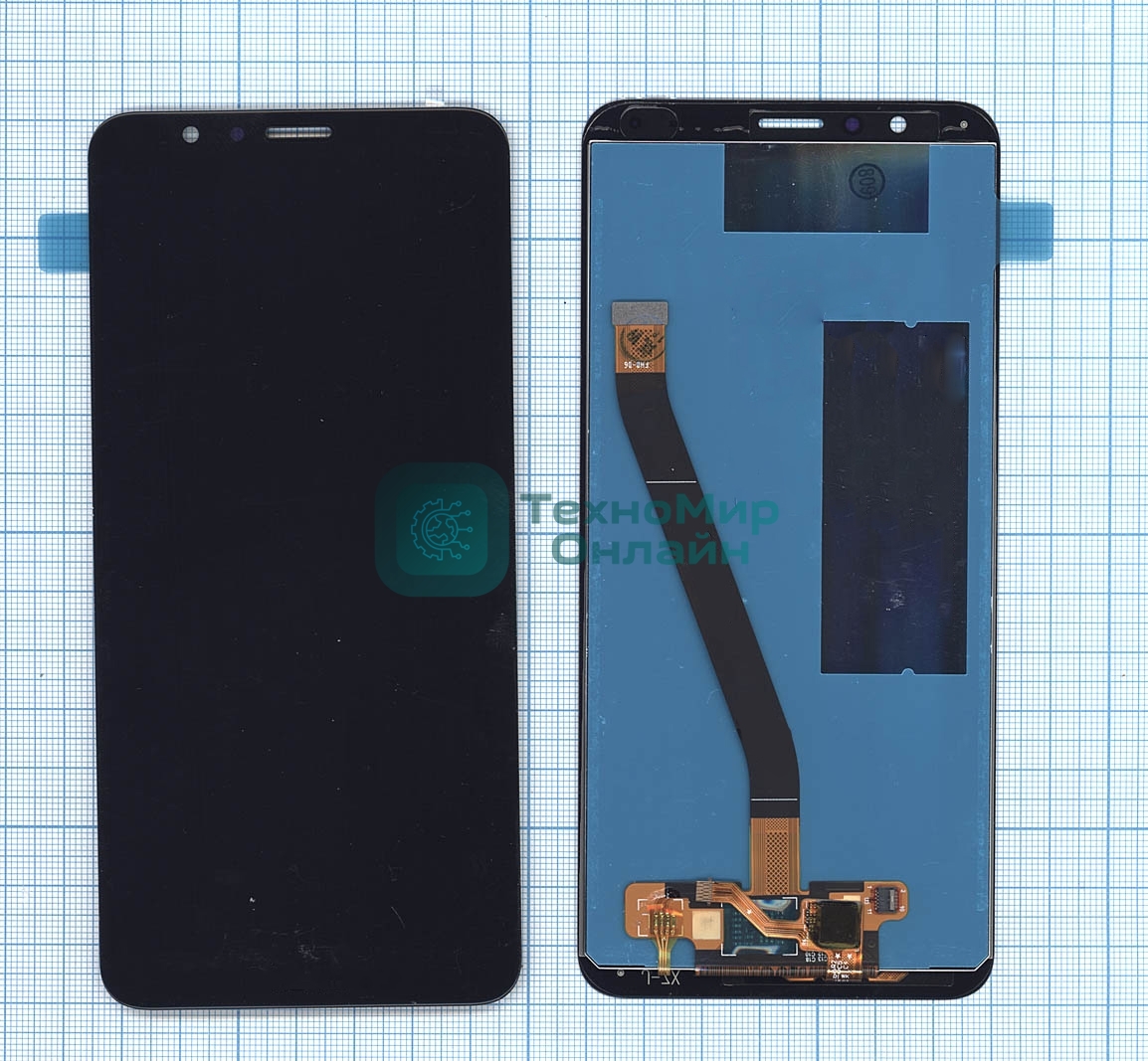 Дисплей для Huawei Honor 7X черный