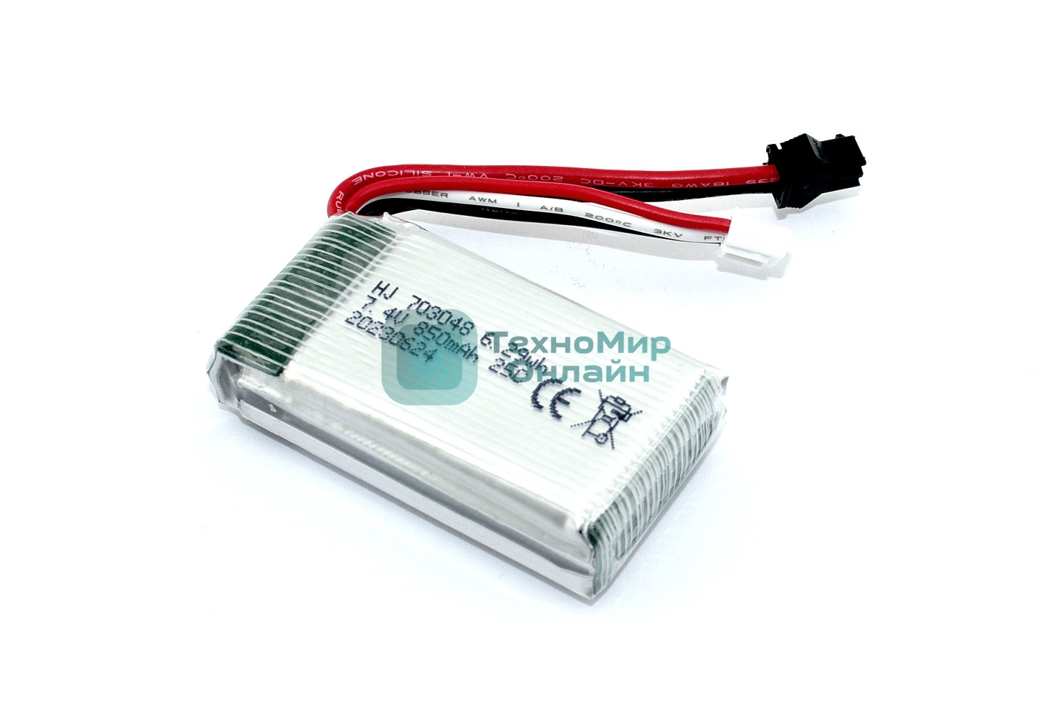 Портативный аккумулятор Li-Pol 7.4v 703048 850mah SM