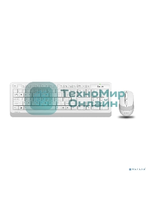 Комплект клавиатура+мышь A4Tech FStyler FG1010 беспроводной, USB, 2000 DPI, белый/серый