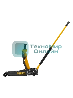 Домкрат гидравлический подкатной Denzel 2/3 т, 98-770 мм, быстрый подъем, низ. подхват, проф, SUV