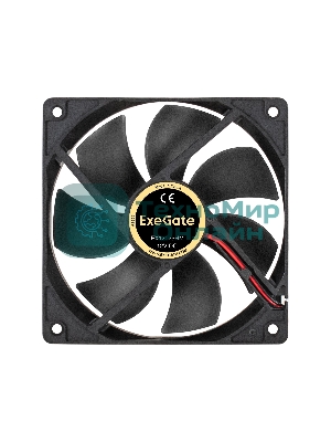 Вентилятор 12В DC ExeGate EX12025S2PM (120x120x25 мм, Sleeve bearing (подшипник скольжения), 2pin+Molex, 1500RPM, 24dBA)