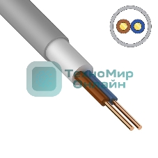 Кабель силовой медный NUM-O 2x1,5 мм² 100 м ГОСТ 31996-2012, ТУ 3520-015-38229892-2015