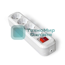 Колодка удлинителя 4-м с выкл. АВС-пл. с заземл. UNIVersal S304