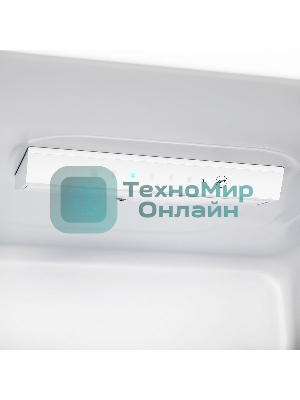 Холодильник Maunfeld MFF144SFW белый глянц. двухкамерный 154/52л морозилка снизу, ручная разморозка