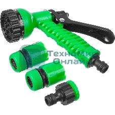 Набор поливочный РОСТОК PH-12 пистолет с 7 режимами, комплект соединительной артматуры 1/2