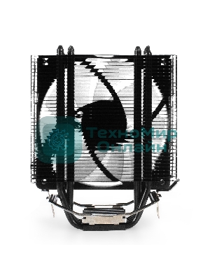 Кулер для процессора ExeGate Dark Magic EE400XL-PWM.ARGb серебристый, 120 мм, алюминий/медь, 2400 об/мин, 37 дБ, 4 pin, 125 Вт, 155 мм