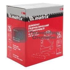 Домкрат Matrix бутылочный 25т h подъема 240–375мм