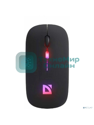 Мышь беспроводная Defender Touch MM-997 черный, 1600 dpi, радиоканал, Bluetooth, USB, кнопки - 4