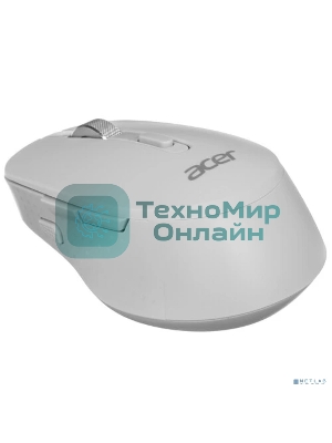 Мышь беспроводная Acer OMR310 светло-серый, 1600 dpi, радиоканал, Bluetooth, USB, кнопки - 7