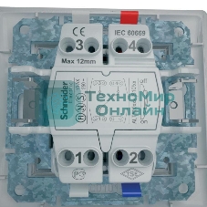 Механизм переключателя Schneider Electric 1-кл. СП Sedna проходн. бел. SchE SDN0400121