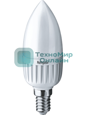Лампа светодиодная Navigator NLL-P-C37-5-230-4K-E14-FR