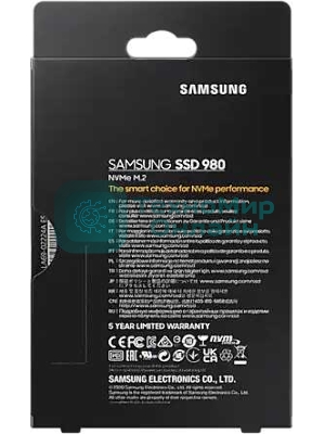 Накопитель SSD Samsung 980, 250Gb, PCIe 3.0 x4, M.2 2280, NVMe, R/W 2900/1300