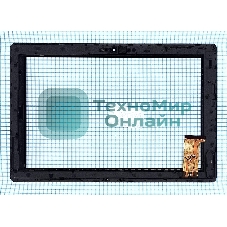 Сенсорное стекло (тачскрин) для Irbis TW30. черное с рамкой