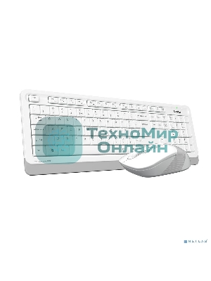 Комплект клавиатура+мышь A4Tech FStyler FG1010 беспроводной, USB, 2000 DPI, белый/серый