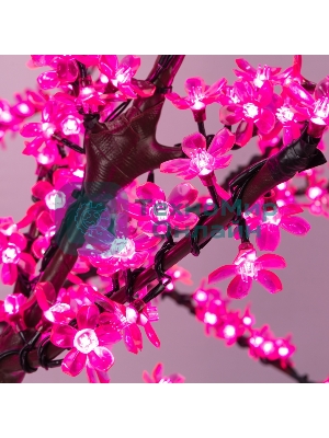 Светодиодное дерево Neon-night Сакура, высота 1,5м, диаметр кроны 1,8м, розовые светодиоды, IP65, понижающий трансформатор в комплекте