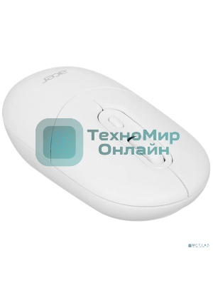Мышь беспроводная Acer OMR301 белый, 1600 dpi, радиоканал, Bluetooth, USB, кнопки - 4