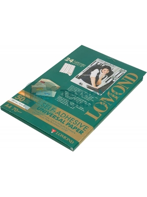 Самоклеящаяся бумага LOMOND универсальная для этикеток, A4, 24 делен. (64 x 33,4 мм), 70 г/м2, 50 листов