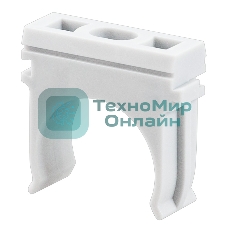 Крепеж-клипса для труб Rexant, Ø25 мм, серый, 100 шт./уп.