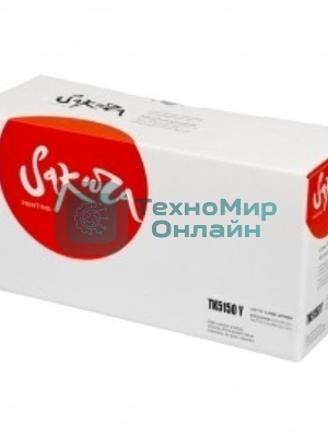 Картридж Sakura TK5150Y для Kyocera Mita ECOSYS P6035cdn/M6035cidn/M6535cidn, желтый, 10 000 к.