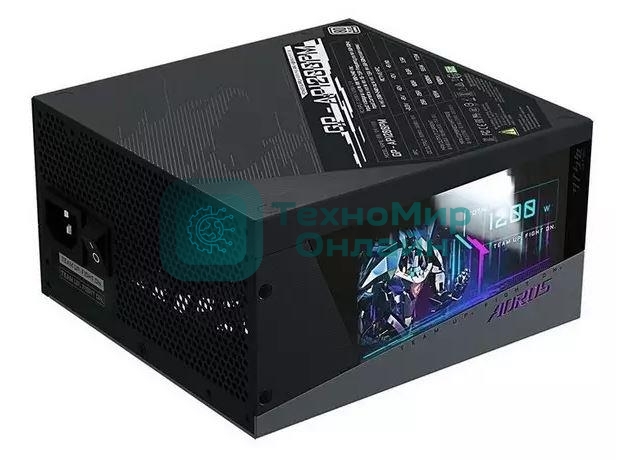 Блок питания Gigabyte GP-AP1200PM, 1200Вт, 80 PLUS Platinum, 140мм, модульный, черный