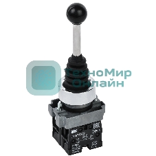 Джойстик IEK LA167-PA22 2 положения 2з без фиксации черный
