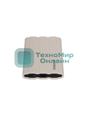 Внешний SSD Samsung T7 Shield, 2TB, USB 3.2 Gen 2 Type-C, R/W 1050/1000, бежевый