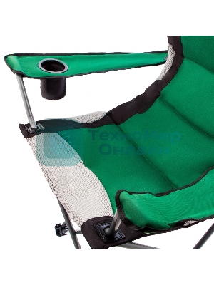 Кресло складное Palisad Camping с подлокотниками и подстаканником 60x60x110/92 см