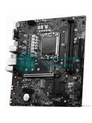 Материнская плата MSI PRO H610M-G DDR4, LGA 1700, Intel H610, 2xDDR4, 4xSATA, 1xM.2, 1xPCIe 4.0 x16, 1xPCIe 3.0 x1, 1xHDMI, 1xDP, 1xVGA, 1xRJ45 1Gb, 2xUSB-A 3.2 Gen 1, 4xUSB-A 2.0, 3x3.5мм, 7.1, mATX