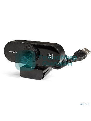 Веб-камера ExeGate Stream C940 2560x1440, 30 кадр/с, USB Type-A, микрофон (шумоподавление), универсальное крепление, штатив в комплекте