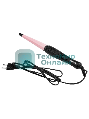 Щипцы для завивки волос Starwind SHS 7035 черный/фиолетовый, 13-19 мм, 200 °C, 1 режим