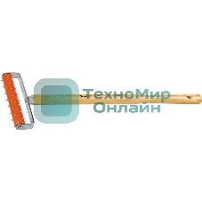 Валик для гипсокартона MTX 150 мм, игольчатый, деревянная ручка 500 мм