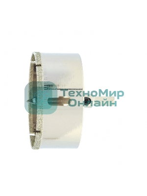 Сверло по керамической плитке и стеклу Сибртех, 65 х 55 мм, 6 гр.хв-к, с центр. сверлом