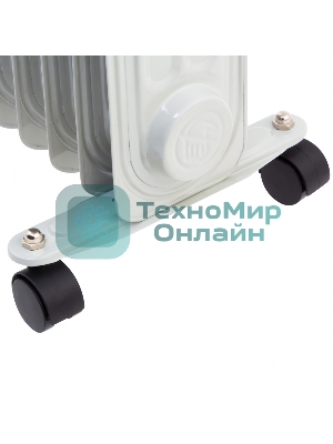 Обогреватель масляный MTX OCH-1500, белый, 1500 Вт, 15 м2, термостат