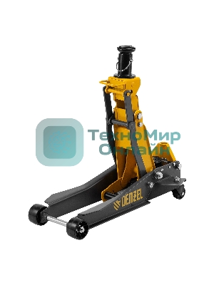 Домкрат гидравлический подкатной Denzel 2/3 т, 98-770 мм, быстрый подъем, низ. подхват, проф, SUV