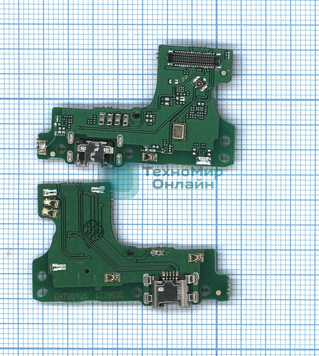 Плата разъема питания с микрофоном для Huawei Y6 prime 2019