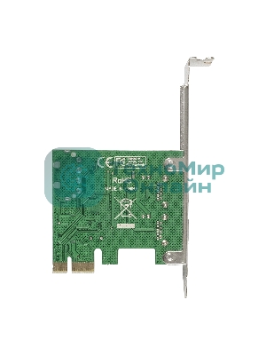Контроллер ExeGate EXE-319 PCI-E 2.0, 2*USB 3.0 ext, разъем доп.питания (OEM)