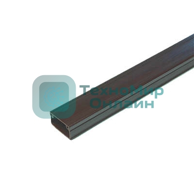 Кабель-канал 20х10 L2000 пластик с двойным замком венге УралПак КК-4820010-160