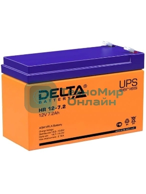 Батарея для ИБП Delta HR 12-7.2 (12V, 7.2Ah)