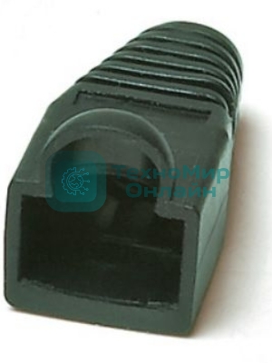 Изолирующий колпачок Hyperline BOOT-BK-10 для разъемов RJ-45, черный (10 шт.)
