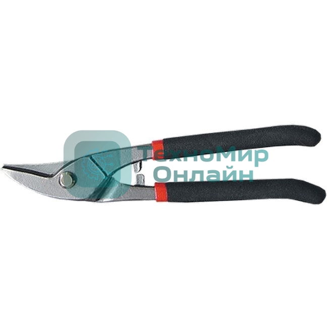 Ножницы по металлу Matrix, 250 мм, для фигурного реза, обливные рукоятки