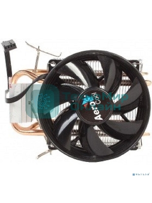 Кулер для процессора AeroCool/Formula Verkho 2 серебристый, 90 мм, алюминий/медь, 2000 об/мин, 25 дБ, 4 pin, 110 Вт, 125 мм