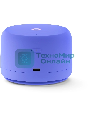 Умная колонка Яндекс Станция Лайт 2 LED, 6Вт, с экраном, 1 динамик, часы, Алиса, BT5.0, Wi-Fi, фиолетовый