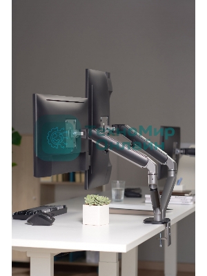 Кронштейн для мониторов Ultramounts UM735BL черный/серый 17