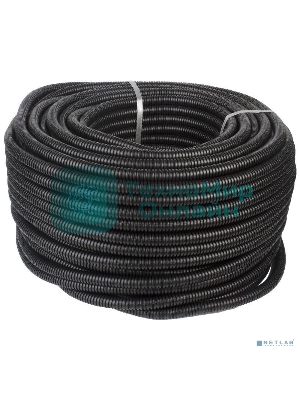 Труба ПНД EKF tpnd-20-t гибкая гофр. d 20 мм, тяжелая с протяжкой, 100 м,  черный (бухта 100 м)