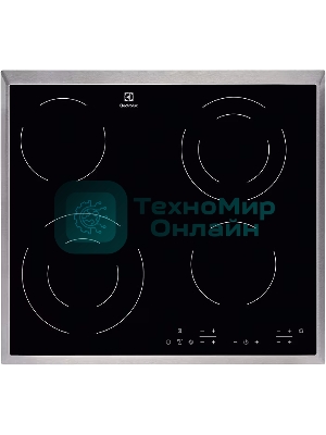 Электрическая варочная панель Electrolux EHF6342XOK Hi-Light, независимая, черный