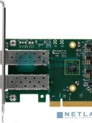 Сетевая карта ConnectX-6 Lx EN adapter card, 25GbE, Dual-port SFP28, PCIe 4.0 x8, No Crypto, Tall Bracket